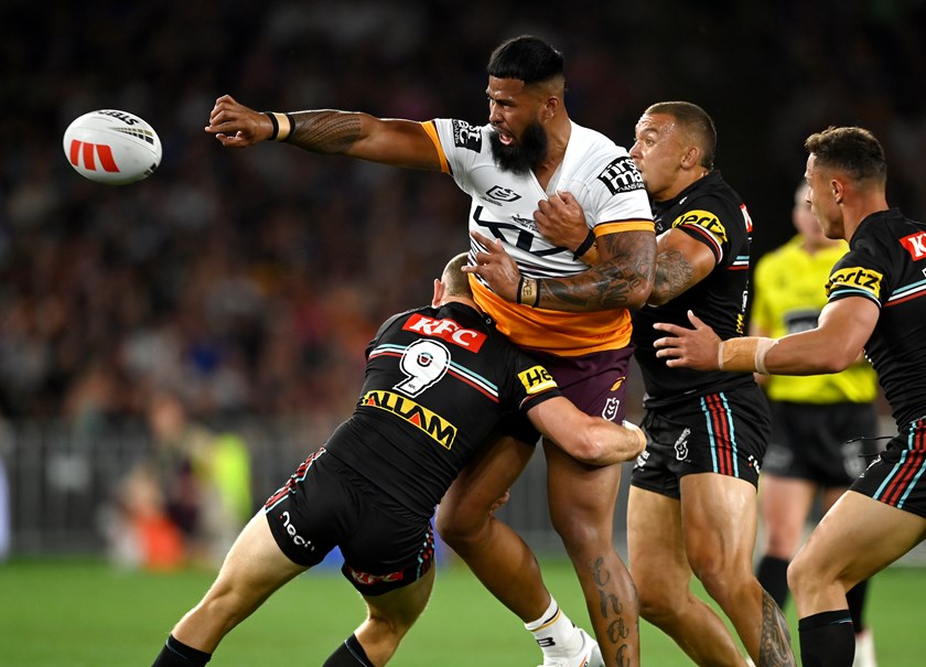 Broncos Player of the Year Payne Haas. NRL Photos