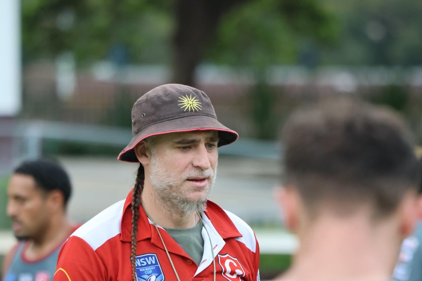 Glebe Dirty Reds coach, Aaron Zammit.