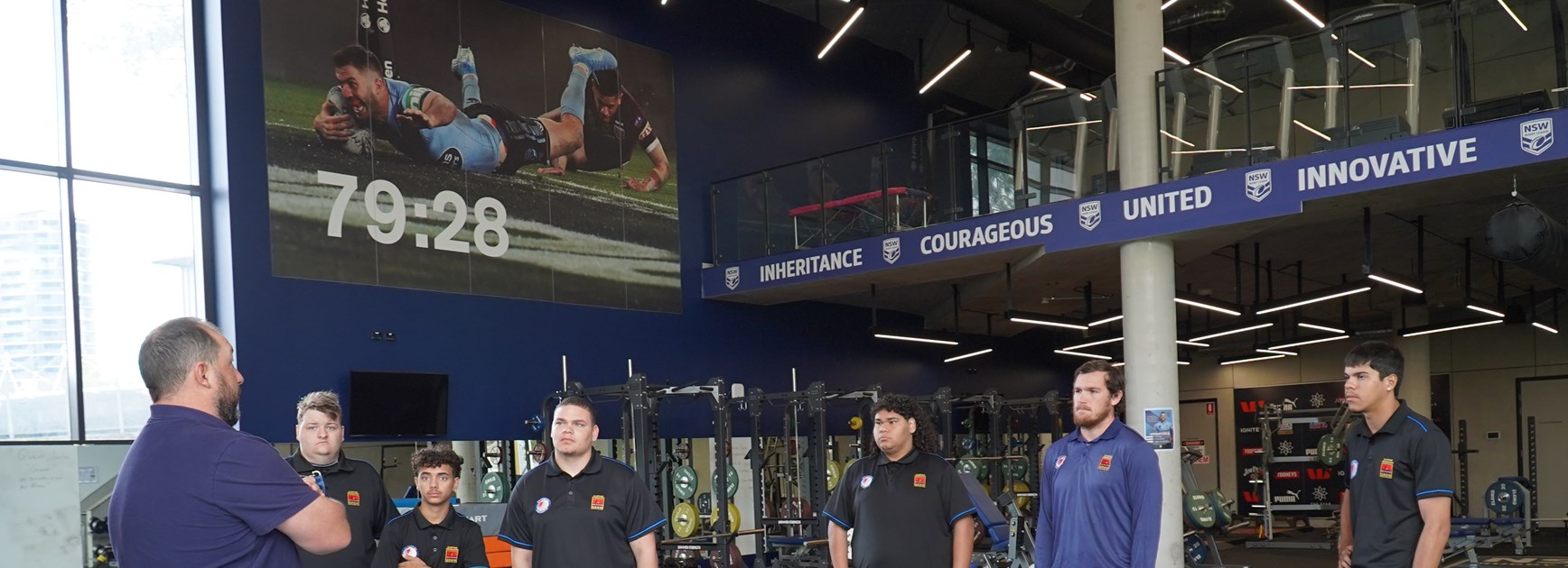 Clontarf players mix with NRL stars