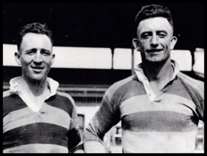 True Blues and Test players Eric Weissel (L) , Jack Kingston