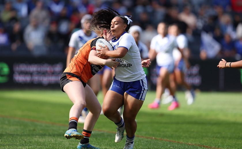 Bulldogs half Evelyn Roberts. Photo: Bryden Sharp 