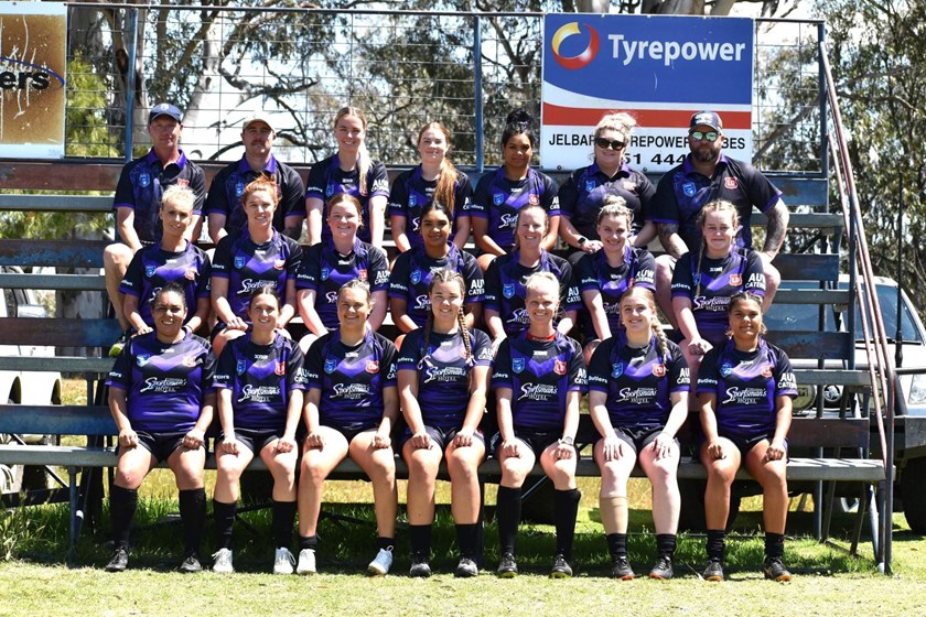 Lachlan District Open women's tackle team