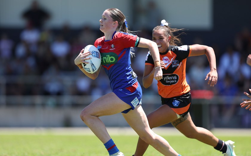 Knights winger Lily Mcnamara. Photo: Bryden Sharp
