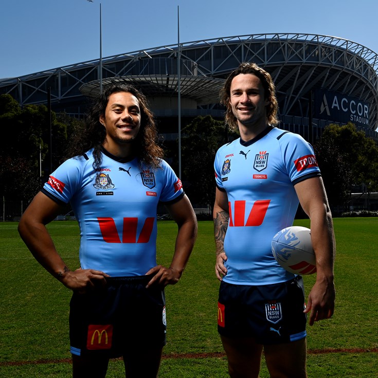 Back to touch footy days for Blues halves