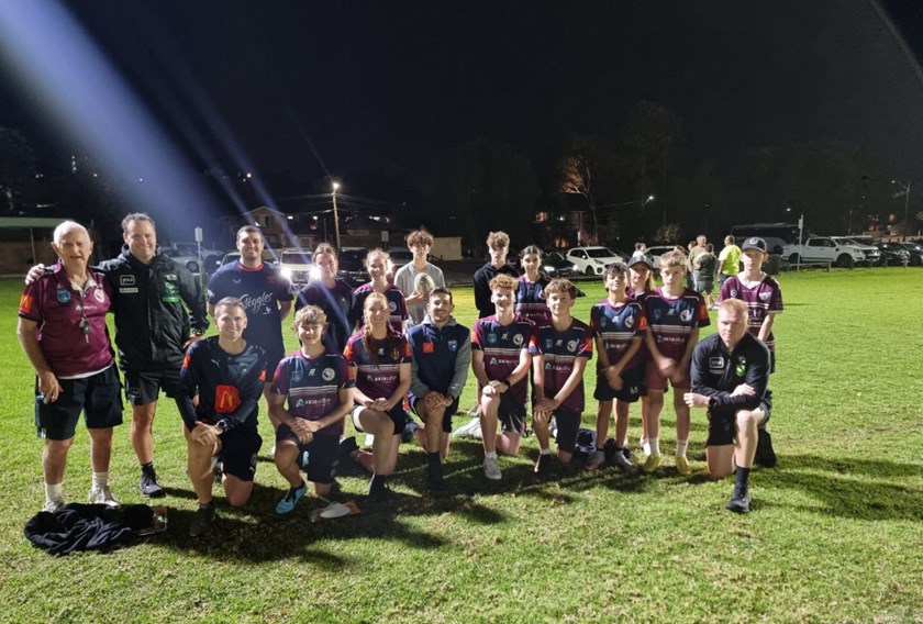 Clayton Wills  & Chris Suters with Manly association referees