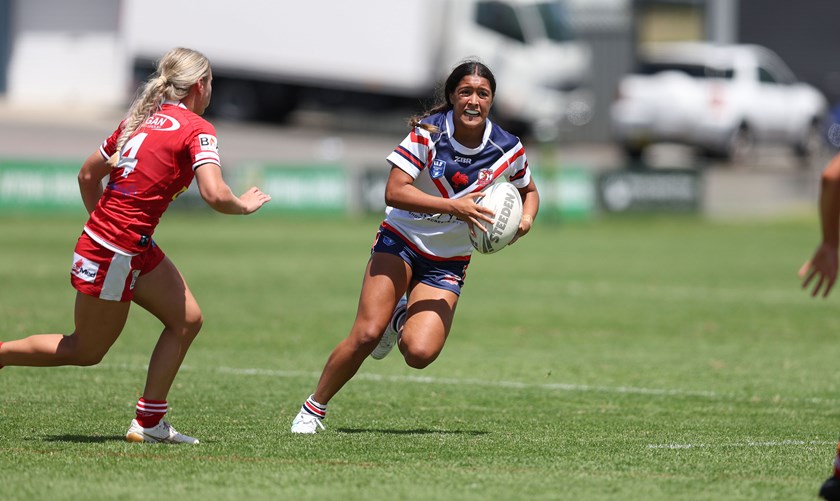 Central Coast Roosters centre Mia Vaotuua. Photos: Bryden Sharp