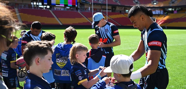 Colts enjoy an Origin Captain's Run