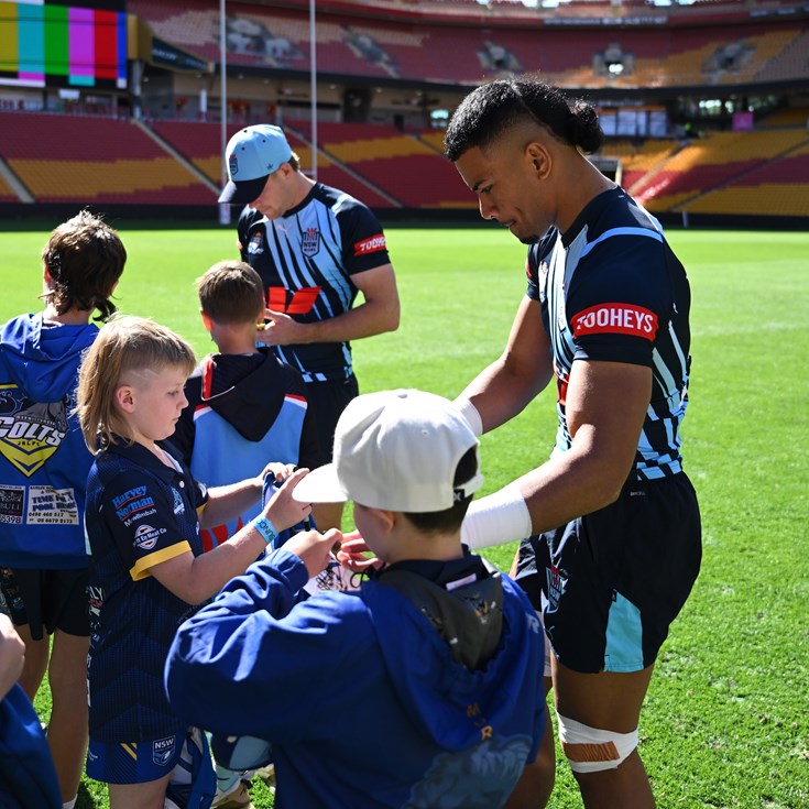 Colts enjoy an Origin Captain's Run