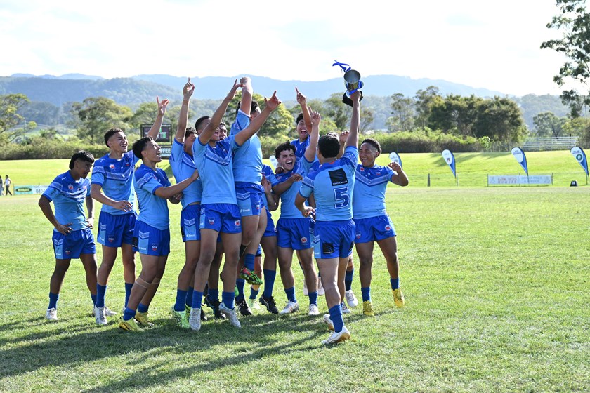 Samoa U16 Boys celebrate. Photo: Kristie Laird