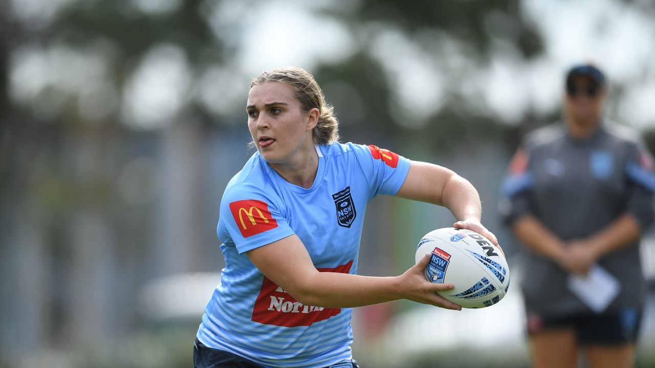 NSW Sky Blues half Jesse Southwell will become the youngest player to pull on the state jersey, when making her Origin debut | NSWRL