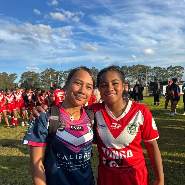 Tonga girls team take on Brothers Penrith