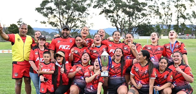 Father honoured as Tonga and Cook Islands collect the women's trophies