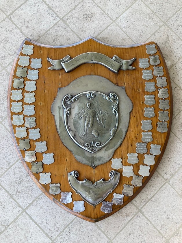 The Frank Roddy Shield. Photo: Supplied 