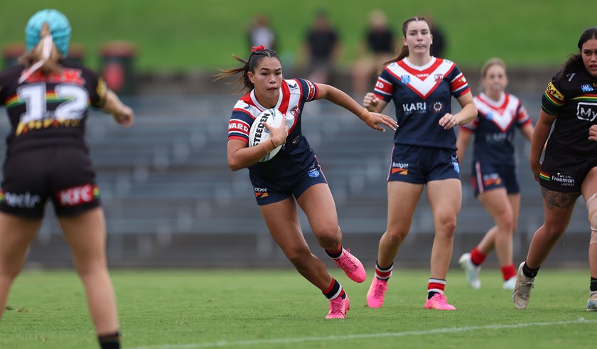 Roosters fullback Tyra Ekepati. Photo: Bryden Sharp 