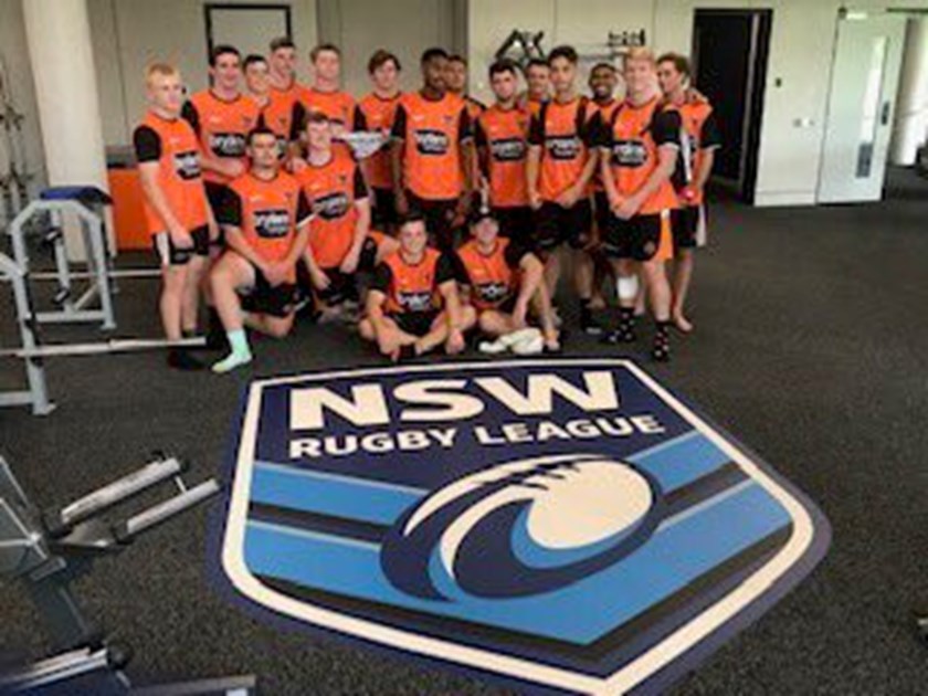 The Balmain Tigers SG Ball team at the NSWRL Centre of Excellence. 