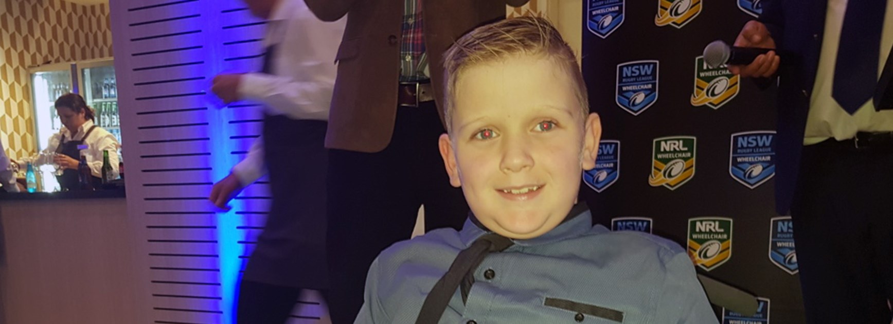 7-year-old boy wins Junior Wheelchair Rugby League Award