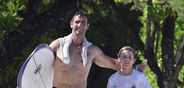 Between the Posts: Mini Joey catches The Perfect Wave