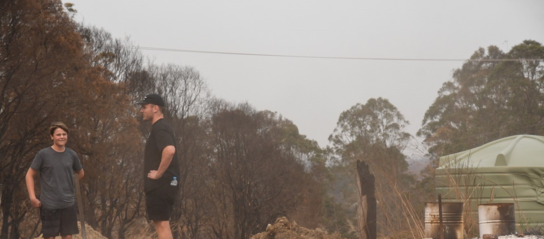 GALLERY | Blues visit bushfire impacted areas