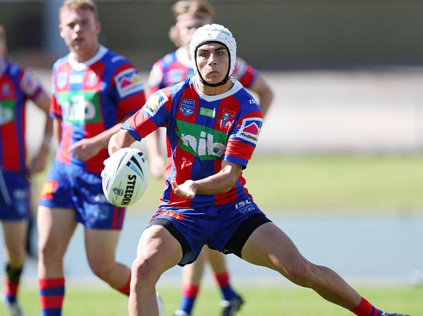 The Newcastle Knights play in the 2018 UNE Harold Matthews Cup.
