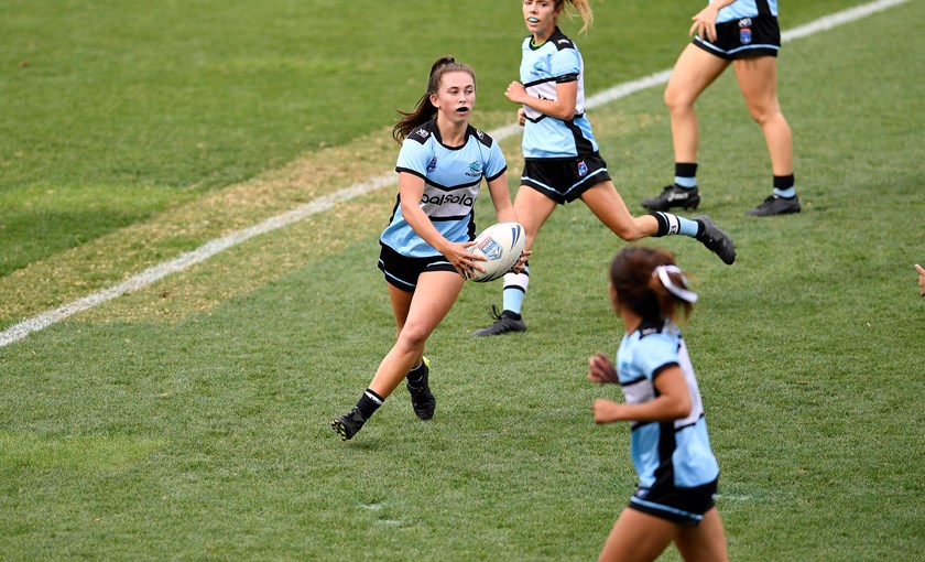 The Cronulla-Sutherland Sharks play in the Harvey Norman Tarsha Gale Cup. 