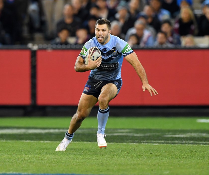 Tedesco recorded 17 tackle-breaks in NSW's 22-12 victory at the MCG last night. 