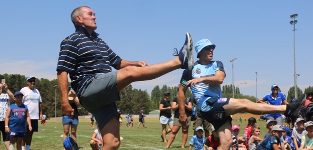 Freddy takes on Rugby League icon in goalkicking challenge