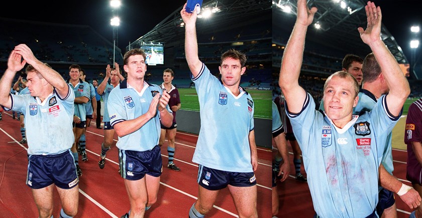 The Brad Fittler-led Blues complete their victory lap at Stadium Australia following the 2000 series whitewash - one of the most convincing in Origin history.