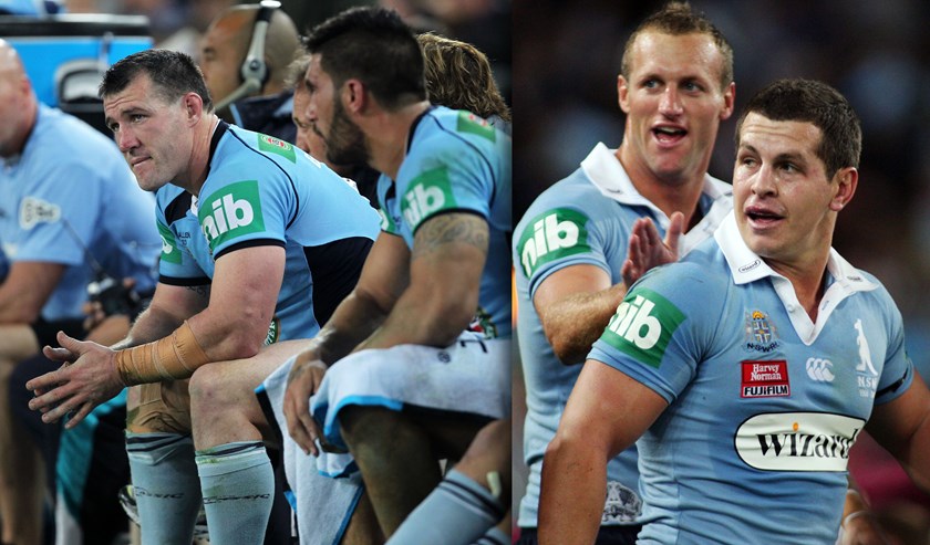 Paul Gallen and Greg Bird were two of New South Wales' fiercest competitors between 2006 and 2016, combining for 42 Origin appearances.